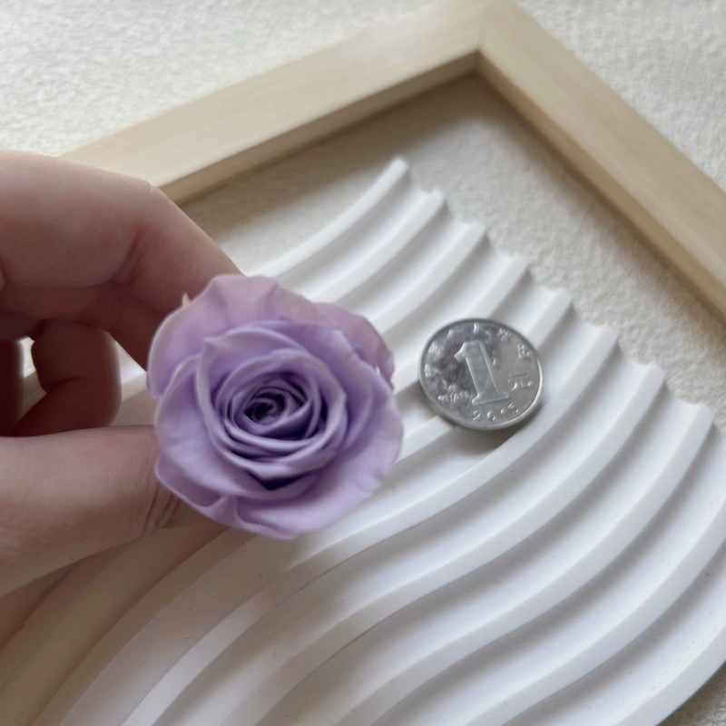 Материалы для DIY вечной жизни цветка, класс B, голова вечной розы 2–3 см, маленький брелок-розочка с основным материалом