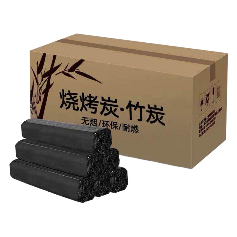 Barbecue Charcoal Charcoal Bamboo Charcoal Machine-Made Charcoal Household Heating Charcoal Smokeless Charcoal Fruit Charcoal Barbecue Carbon Manufacturer Wholesale Around the Stove