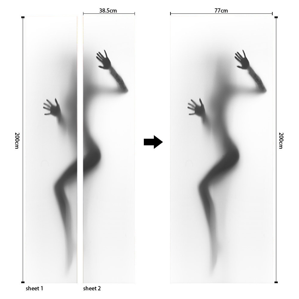 Pegatinas para puertas 3D respetuosas con el medio ambiente, autoadhesivos, fabricantes de origen al por mayor, patrones populares transfronterizos de alta definición, adhesivos para puertas impermeables, a prueba de aceite y antiincrustantes