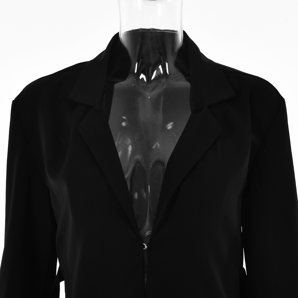 Nuovo abito estivo in tinta unita da donna sexy OL maturo hot girl cardigan con bottoni e gonna a vita alta_voghion.com