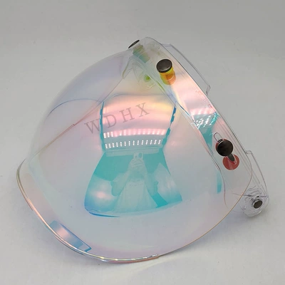visor, three-buckle safety windproof — Dəbilqə (Kaska) aksesuarları - aurora-red-transparent-stand
