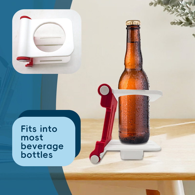 Nuevo soporte de taza de agua plegable flexible transfronterizo Soporte doble plegable Soporte de exhibición de estante de doble capa de escritorio