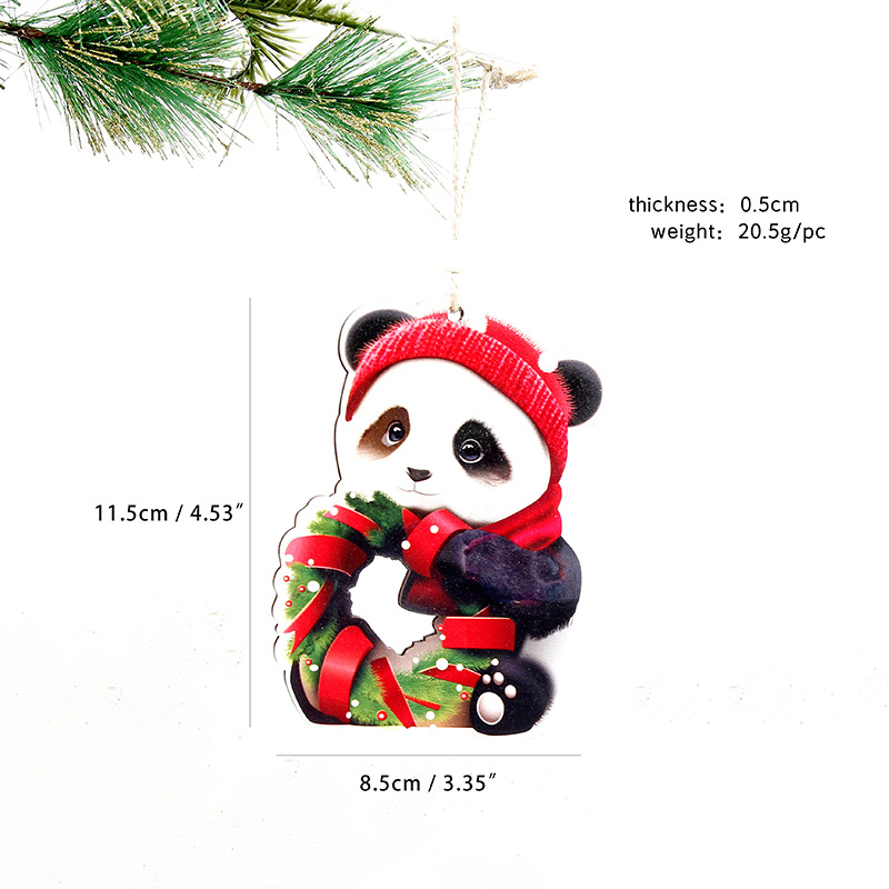 Decoraciones de Navidad de madera colgante decoración del hogar festivales artesanía de madera colgante colgante de árbol de Navidad