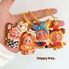 可爱卡通大号变装星星人钥匙圈挂件创意包包挂饰背包配饰情侣礼物