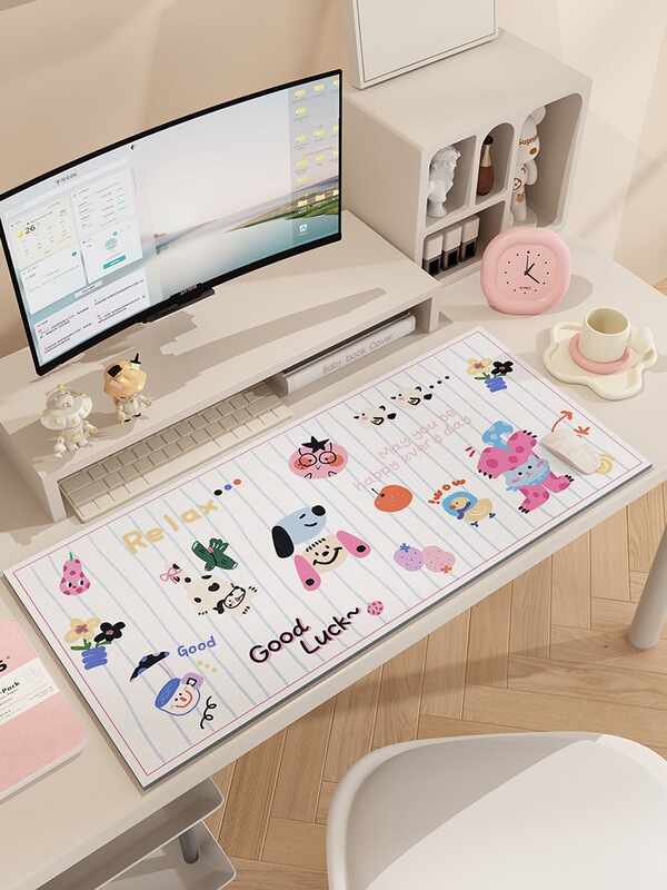 漫画の子犬のコンピュータのテーブルのパッドのマウスのパッドの超大きい番号の専用のデスクのパッドの女子学生の事務のテーブルクロスのキーボードのパッドの卸売り|undefined