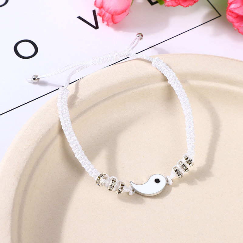 1 Piece 1 Pair Simple Style Gossip Alloy Rope Unisex Bracelets display picture 1