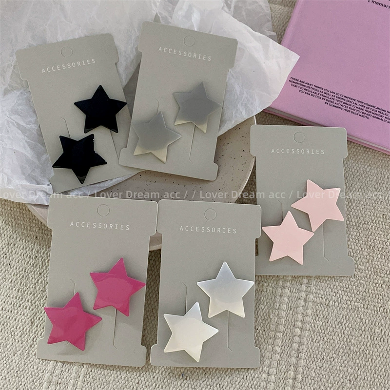Silver-gray fuchsia cute bangs, hairgrip