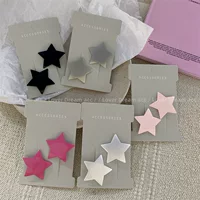 Silver-gray fuchsia cute bangs, hairgrip
