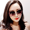 Fashionable sunglasses, sun protection cream, glasses, suitable for import, new collection, 2022, UF-protection, fitted, Korean style