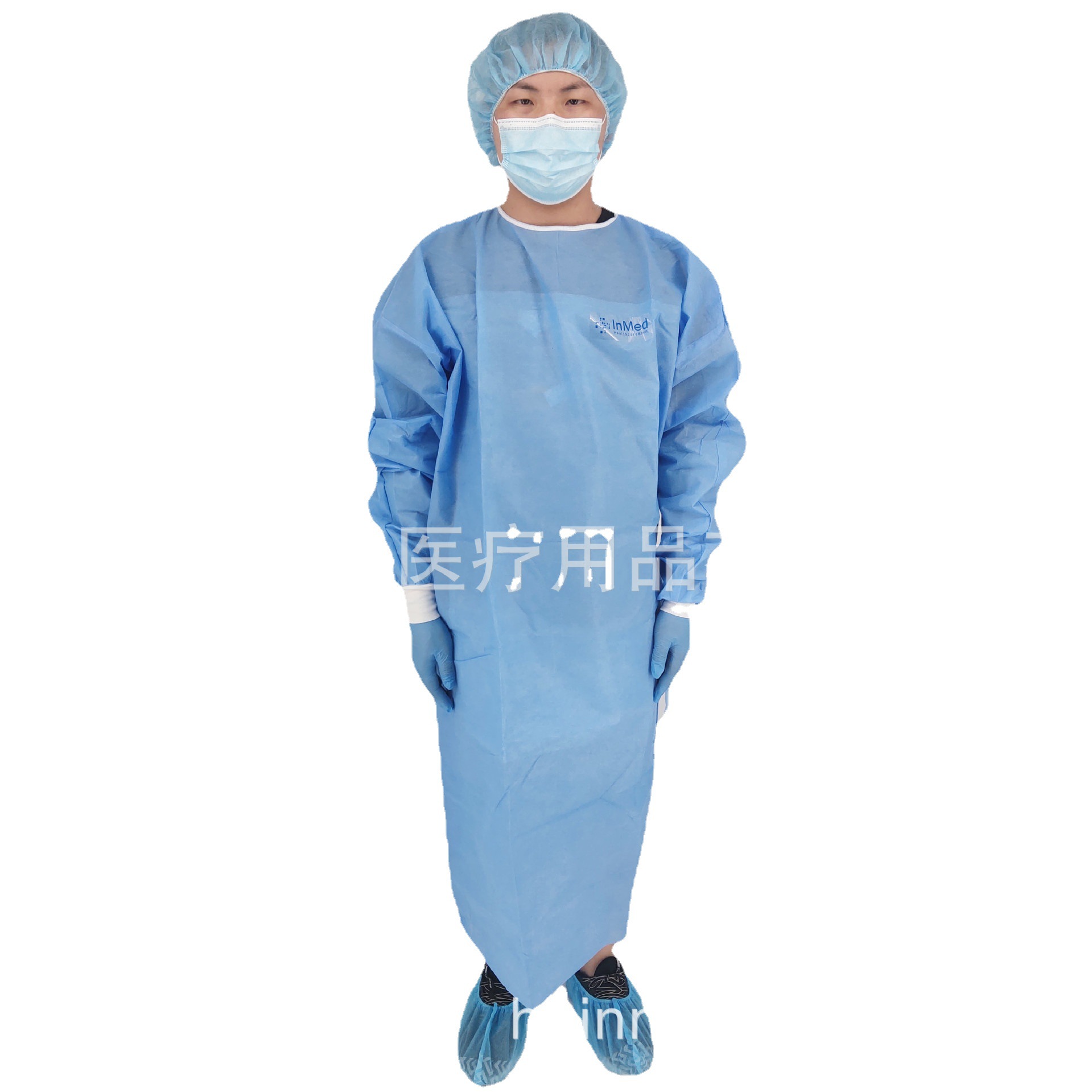 白名单工厂现货医护SMS长袍 美标level1/2反穿隔离服