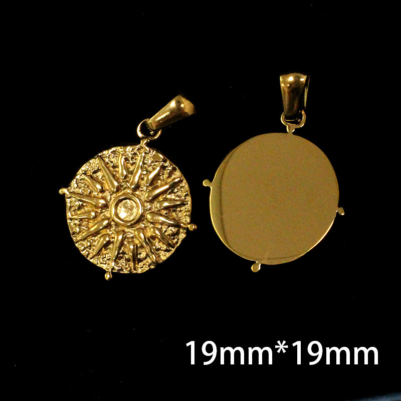 13g Weight DIY Jewelry Accessories Classification 1 Piece Quantity Stainless Steel Material Eye Pattern Plating Design Fashion Style 1 Piece Stainless Steel Eye 6
