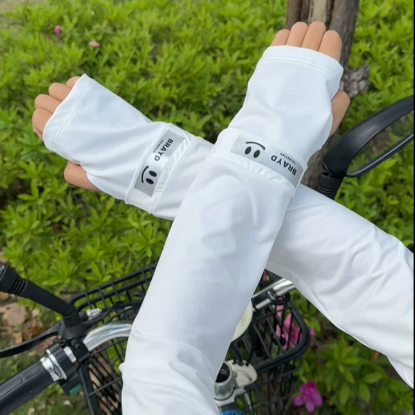 New Breathable Long Ice Sleeves Outdoor Anti-Uv Travel Fashion Sun Protection Loose Cycling Summer Ice Sleeves Thin