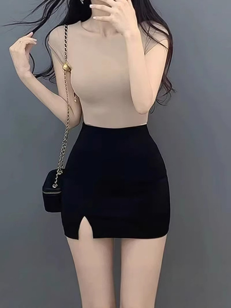 Sexy professional elastic fitted skirt