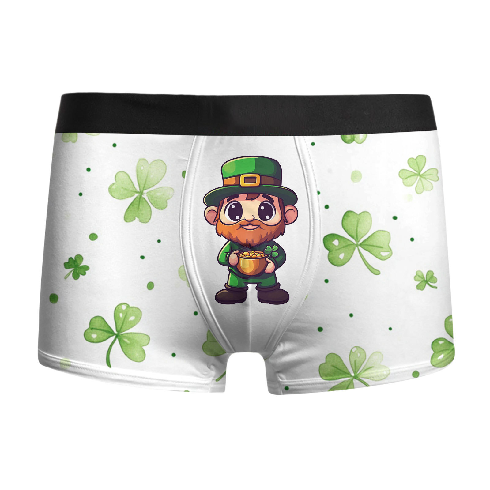 Ropa interior para hombre St. Pa Day, pantalones cuadrangulares para hombre, calzoncillos bóxer de cintura media de gran tamaño transpirables, estampado 3D MP01