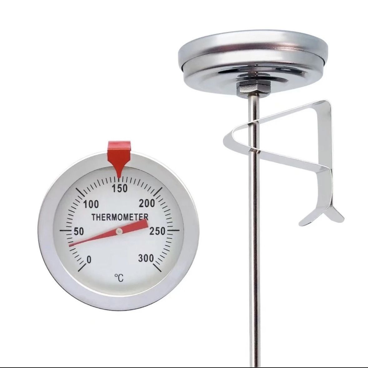 油温计30cm油炸商用厨房烘焙食品温度计水温计高精度油温测温仪