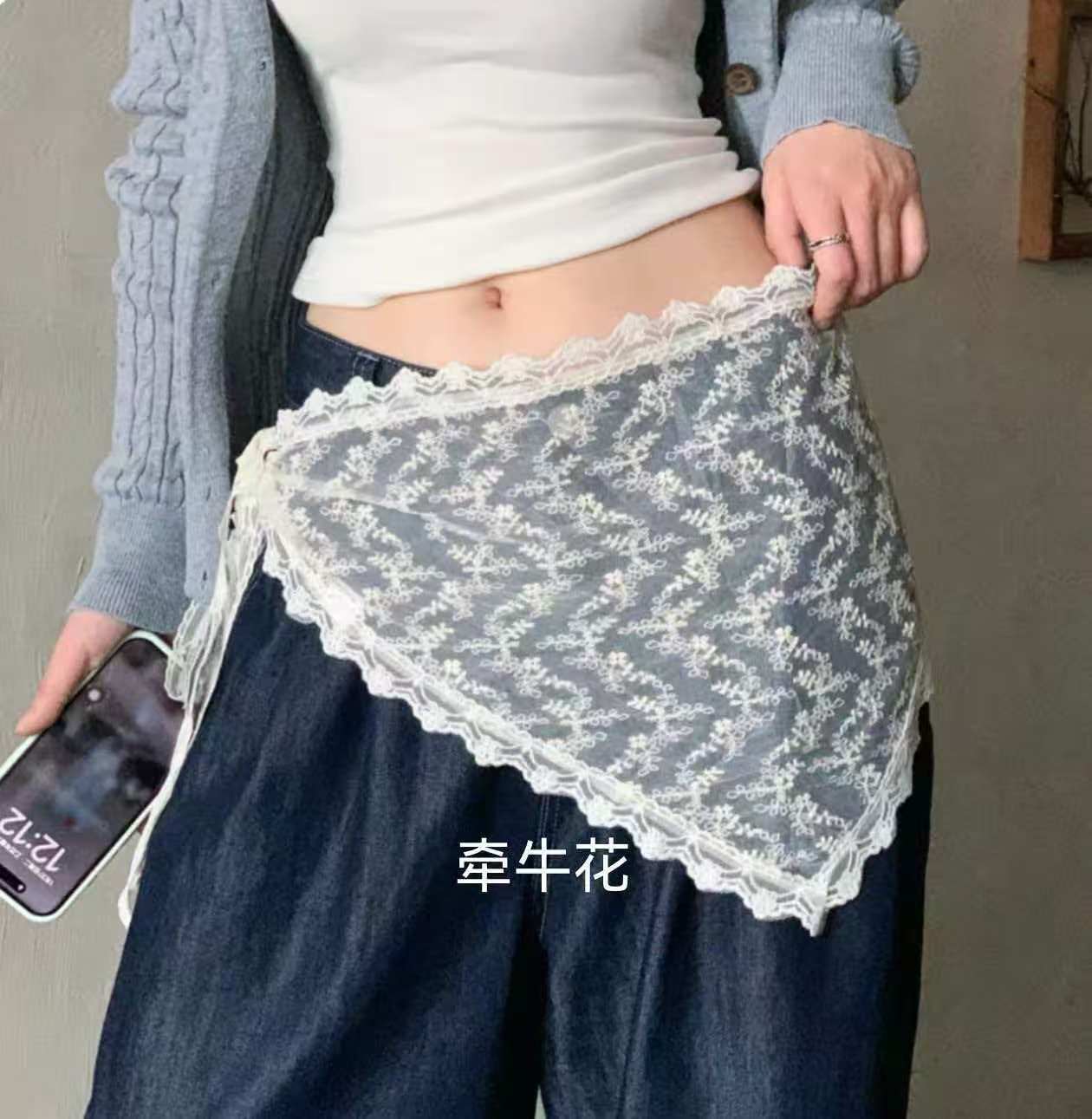 Morning glory lace pattern