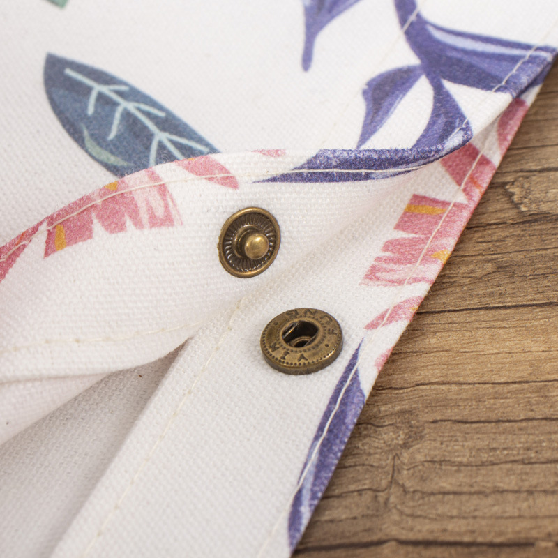 Bolsas de lino en blanco personalizadas empresas publicidad impresión en color patrón bolsas de regalo empalmado lienzo bolsa de lino portátil personalizada