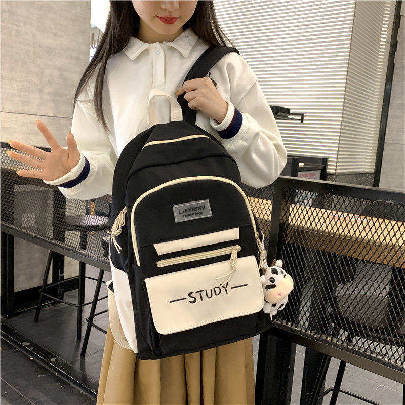 リュックサック女子学生百合ins森系カバン大容量リュックサック小学校中学高校生大学韓国版|undefined
