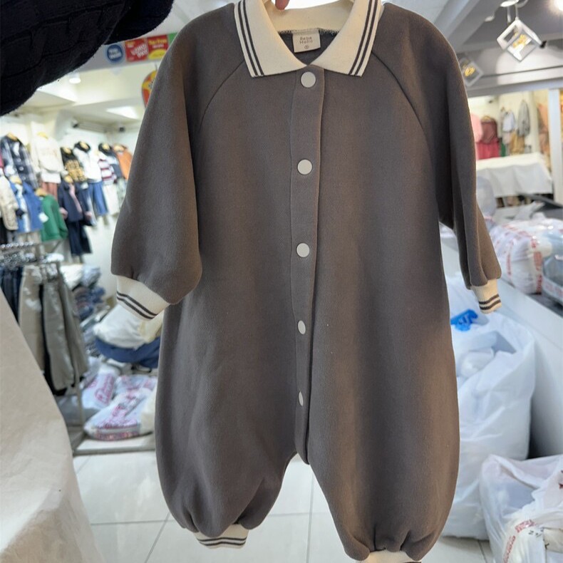 Baby overcoat engrosado invierno coreano ropa infantil para bebés fuera de 2024 otoño invierno paquete de abrigo