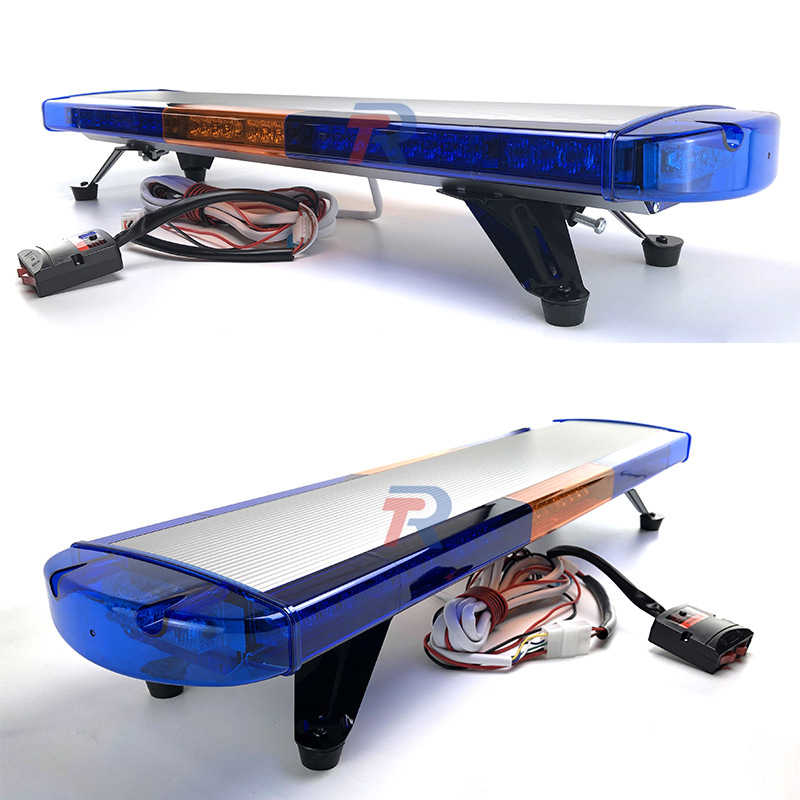 100CM39 pulgadas ultra delgada azul amarillo azul 72LED / rescate techo flash camión coche larga fila luz de advertencia