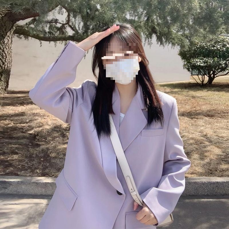 感小西装外套女春秋小个子百搭休闲气质西服上衣