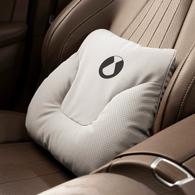 Headrest Neck Pillow, Seat Cushion - horn-style-off-white-denshi-waist-support-set