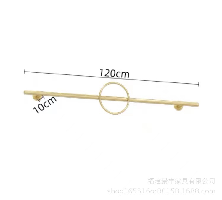 120CM 길이의 원이 달린 나노 골드 한 단어