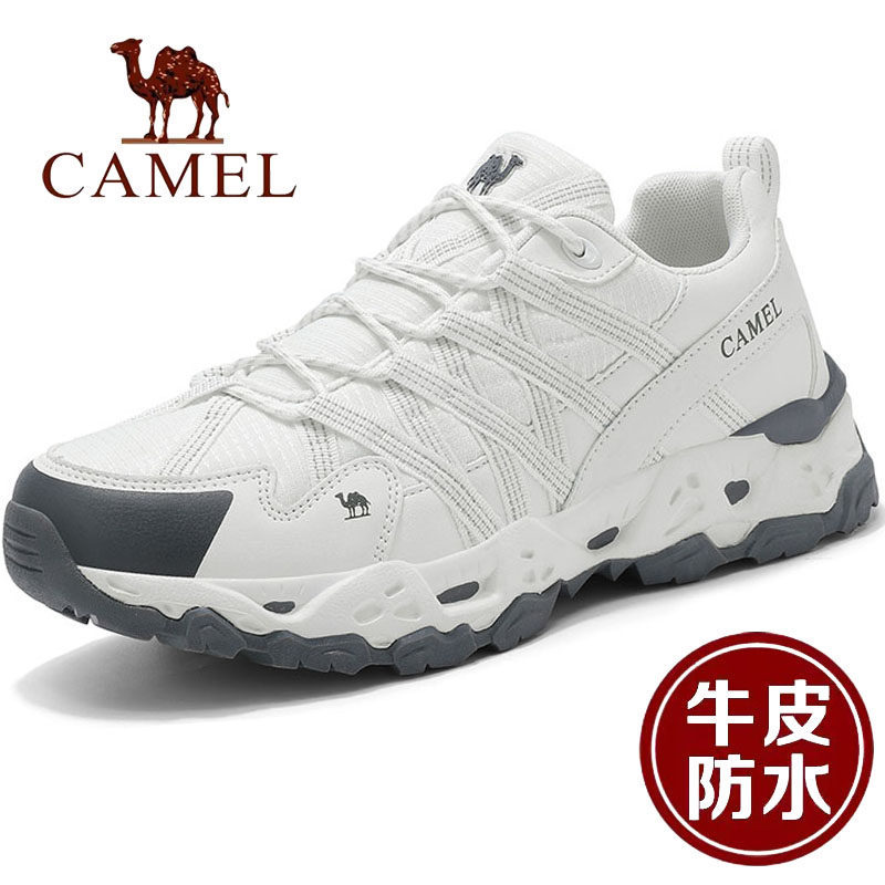 专柜断码骆驼男鞋春秋防水防滑透气防臭休闲鞋户外运动徒步登山鞋