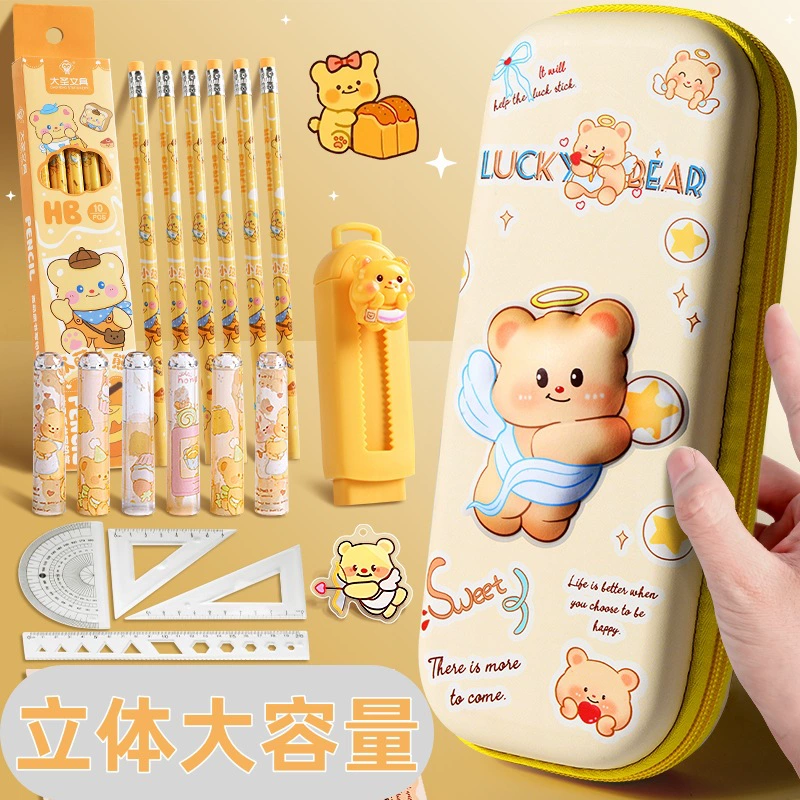 Симпатичный молочный пенал коробка трехмерный ангел креативная канцелярская коробка водонепроницаемый антистрессовый мешок для хранения канцелярских принадлежностей большой емкости