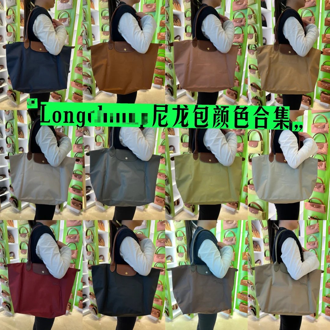 龙女包70周年经典款防水尼龙托特包大容量手提单肩包刺绣饺子包女