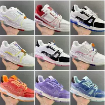 Putian cross-border exclusive supply of L-brand trainers, men's and women's non-slip, wear-resistant, fashionable casual sneakers and skate shoes