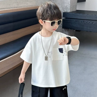 男童短袖T恤2026夏季新款儿童圆领宽松半袖上衣夏天宝宝衣服