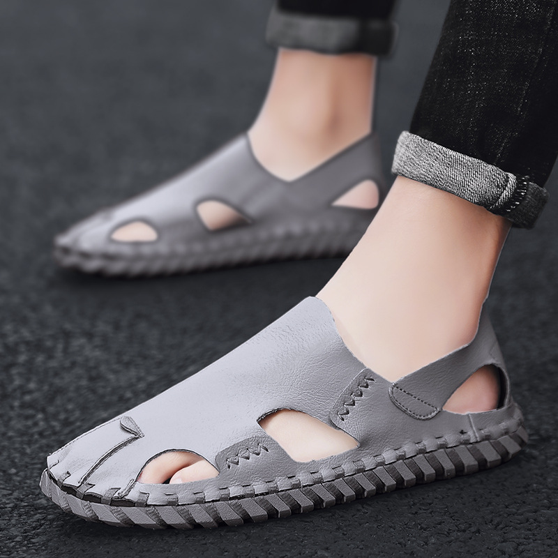Transfronterizos zapatillas de cuero para hombres 2026 nuevos zapatos de conducción perezosos transpirables para hombres zapatos casuales de cuero