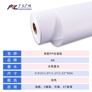 High-Definition Crystal Porcelain Painting Decorative Painting Printing Special Bk Matte Indoor Water-Based Adhesive Pp Synthetic Paper Poster Pp Paper