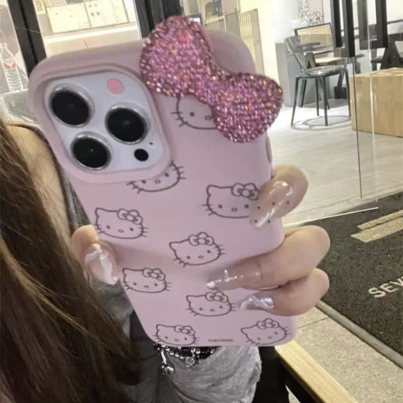 ライチのラインの猫はiphone16 promaxのリンゴ14の携帯のケースの13の新型の12女を適用します。|undefined