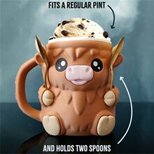 �羳Highland Cow Ice Pint Holder�ɐ۸ߵ�ţ��ţ�����豭�б���