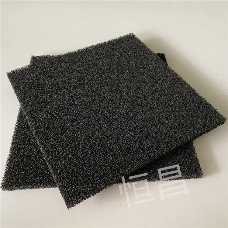 493吸烟仪活性炭海绵银离子光触媒过滤网颗粒活性炭PU过滤海绵