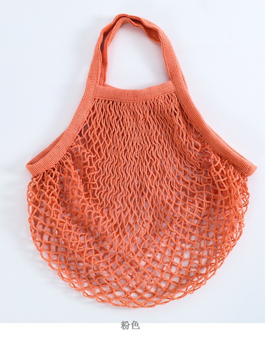 Haitao recomendar hueco de algodón tejido bolsa de malla de playa bolsa de malla de punto portátil ecológico bolsa de compras de algodón