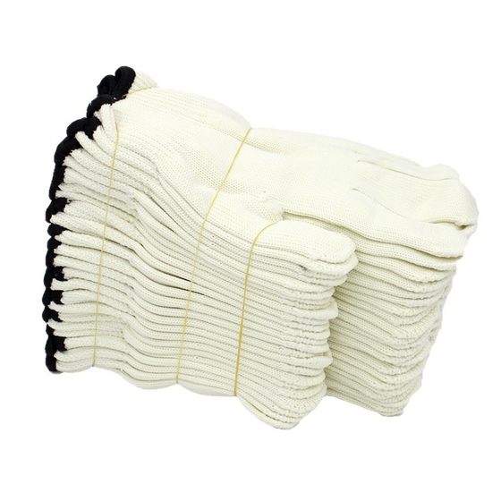 Factory wholesale ground nylon thickened gloves 700gA grade nylon wire work gloves for construction site