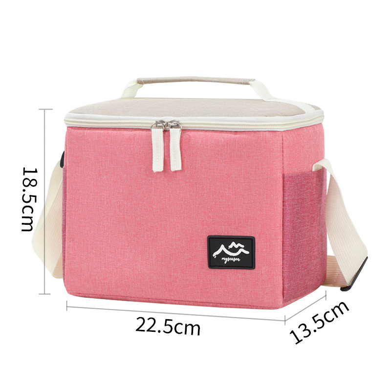 Bolsa de hielo transfronteriza de color contrastante bolsa de aislamiento de campamento al aire libre bolsa de almuerzo gruesa bolsa de caja de almuerzo