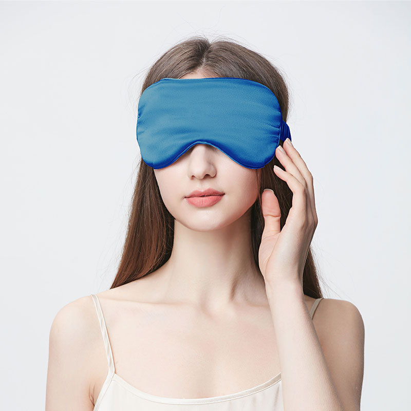 100% シルク睡眠アイマスク髪輪19ムサンシルク純色厚い遮光目を押さないクロスボーダー卸売り|undefined