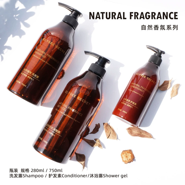 Отель одноразовые туалетные принадлежности костюм большой бутылки Шампунь Душ кондиционер 280 мл 750 мл