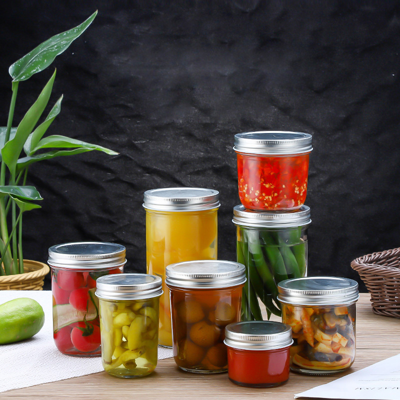 果酱玻耐高温璃密封罐燕窝瓶花胶分装罐罐头瓶高档鱼子酱瓶酱菜瓶