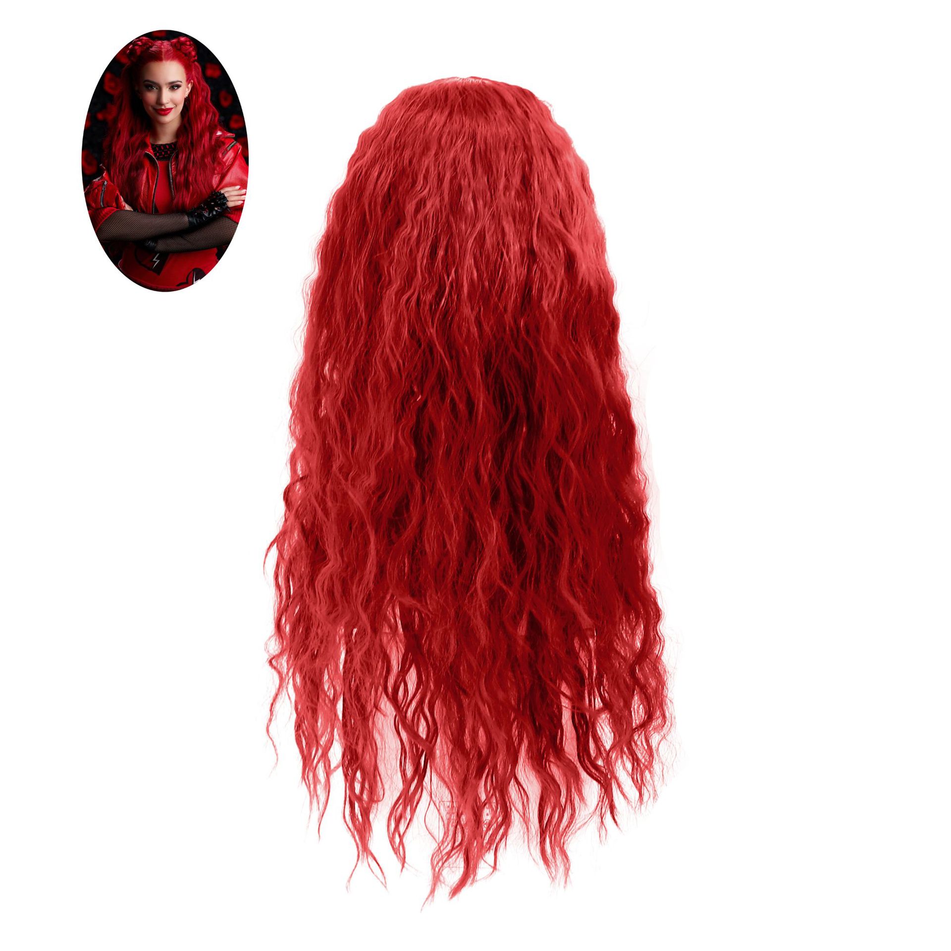 ST03 Потомок красный парик