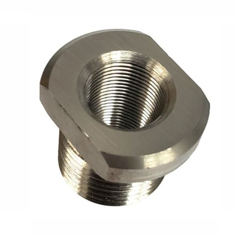 Adaptador de filtro de aceite de acero inoxidable roscado de 1/2-28 a 3/4-16 para automóvil