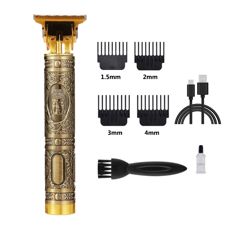 Cross-border T9 hair clipper hairdressing electric clipper oil head carving razor bald hair hair clipper