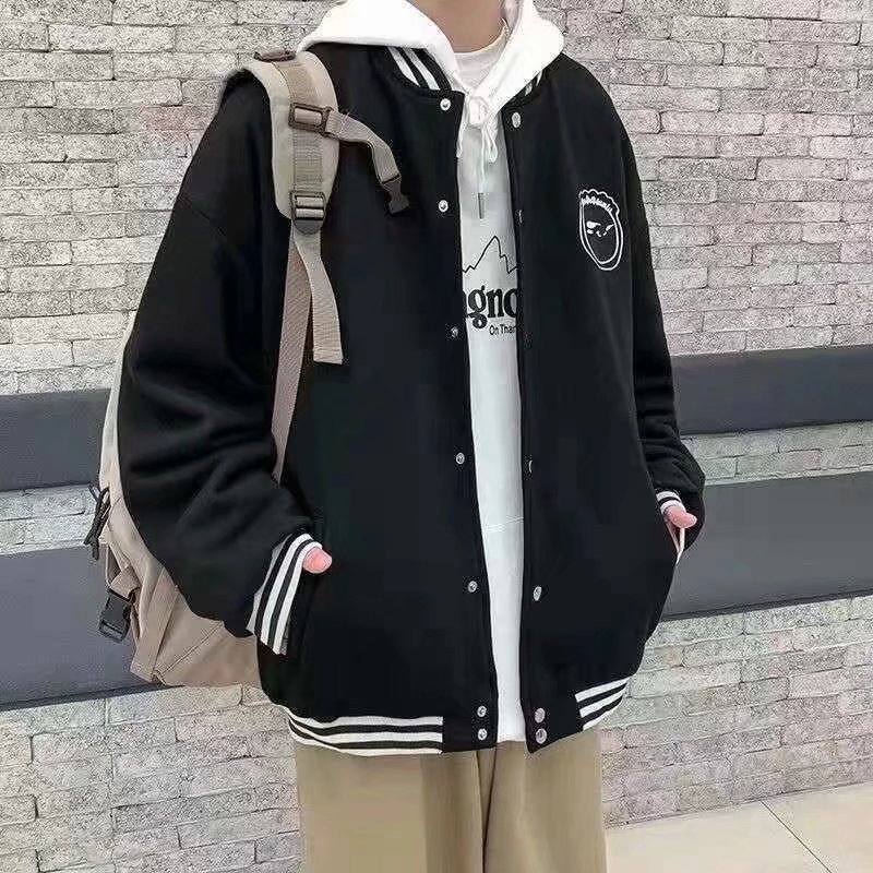 潮流ins外套男女秋冬韩版百搭学生夹克潮宽松休闲加绒棒球服批发