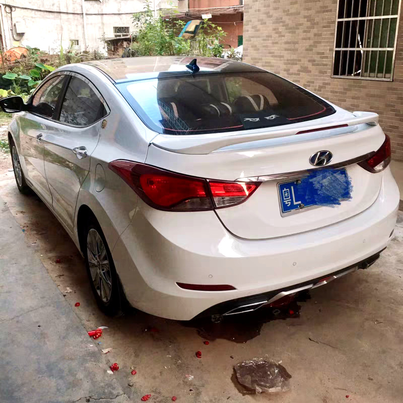 Suitable for 2012-2017 Hyundai Langdong Rear Wing Langdong Special Modified Painted Rear Wing with Light