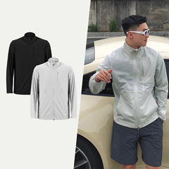 Lulu's same style summer thin American-style stand-up collar sports outdoor men's sun-proof long-sleeved breathable jacket casual coat