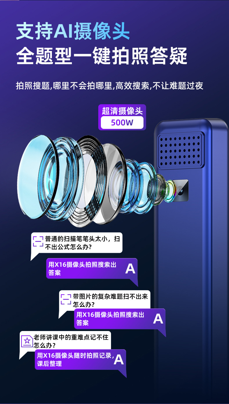 智能扫描翻译笔点读笔扫读笔词典笔离线全科小初高同步工厂批发详情4